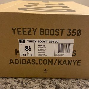Semi Frozen Yellow YEEZY V2 worn once size 8.5